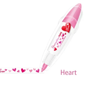 DIY Cute Animal Decorative Tape Pen for Journals and Crafts - Heart🔥