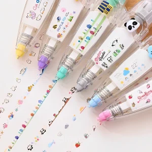 DIY Cute Animal Decorative Tape Pen for Journals and Crafts