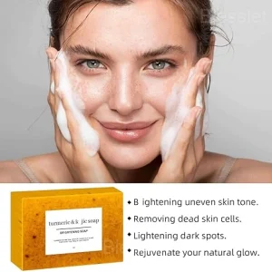 Lemon Turmeric Kojic Brightening Soap for Radiant Skin - Buy 3 Get 2 Free