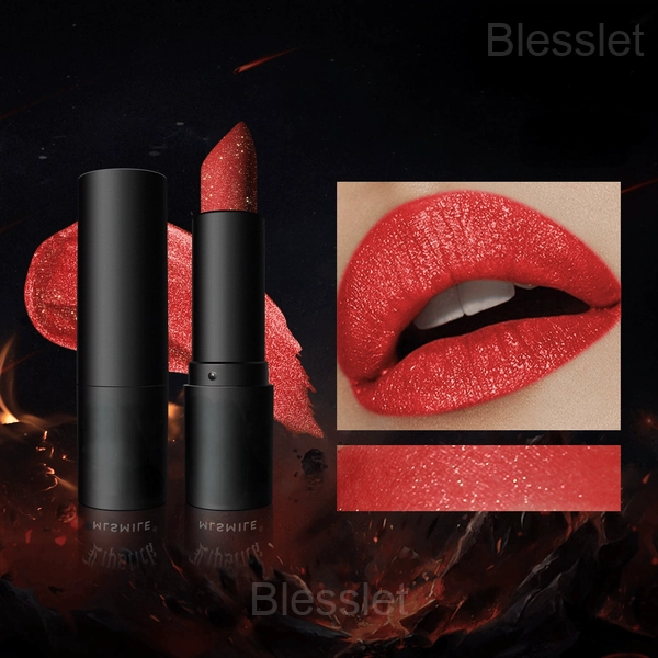 Diamond Glitter Lipstick Set – Waterproof Metallic Matte Lip Gloss - #07