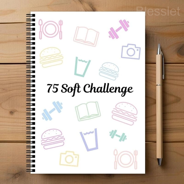 75 Soft Challenge Planner & Daily Journal for Balanced Fitness