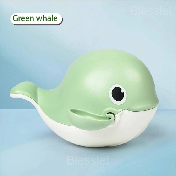 Wind-Up Baby Bath Toys Set – Safe Floating Turtles & Ducks - Whale, Green