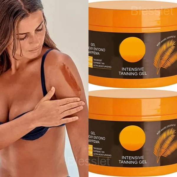 Luxury Intensive Tanning Gel – Fast Dark Tan & Skin Nourishing Formula - 🔥BUY 2 GET 1 FREE -(3 PCS)