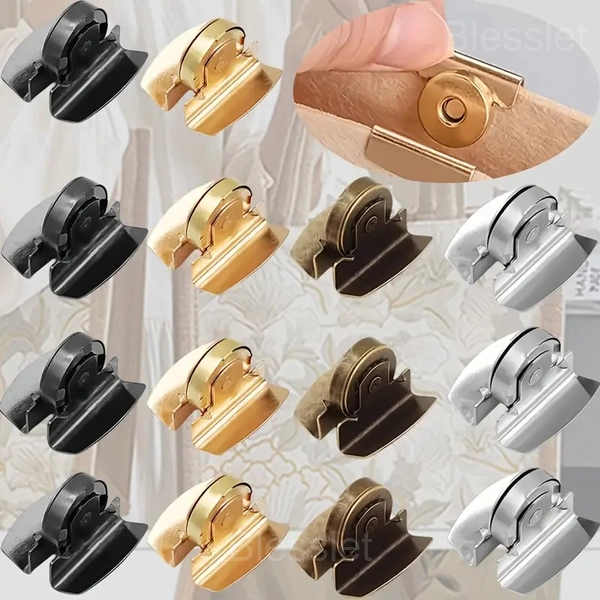 Seamless Magnetic Snap Buttons for Bags, Clothing & DIY Crafts - Mixed Colors, 16 pairs🔥
