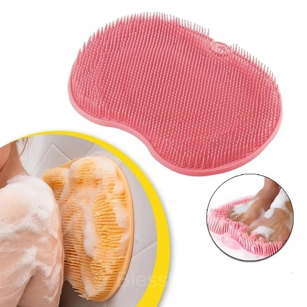 Ergonomic Shower Foot & Back Scrubber with Massage Bristles