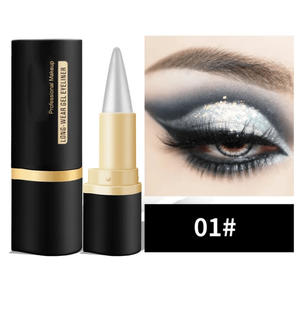 Long-Lasting Quick-Dry Matte Eyeliner for Bold Eyes - #01 silver