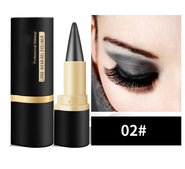 Long-Lasting Quick-Dry Matte Eyeliner for Bold Eyes - #02 black grey