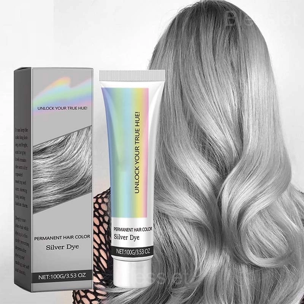 2-in-1 Botanical Silver Hair Dye with Natural Essence