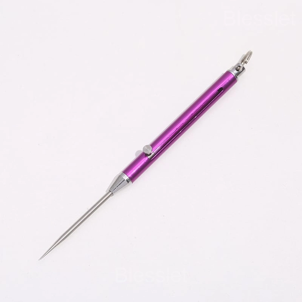Retractable Titanium Toothpick - Durable, Portable & Multi-Use - Purple