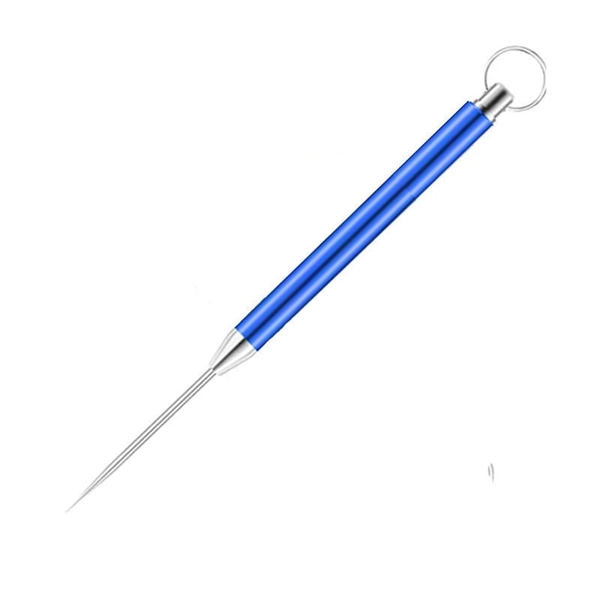 Retractable Titanium Toothpick - Durable, Portable & Multi-Use - Blue