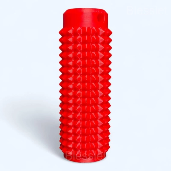 Portable Spiky Fidget Keychain – Colorful Sensory Stress Relief Tool - Red