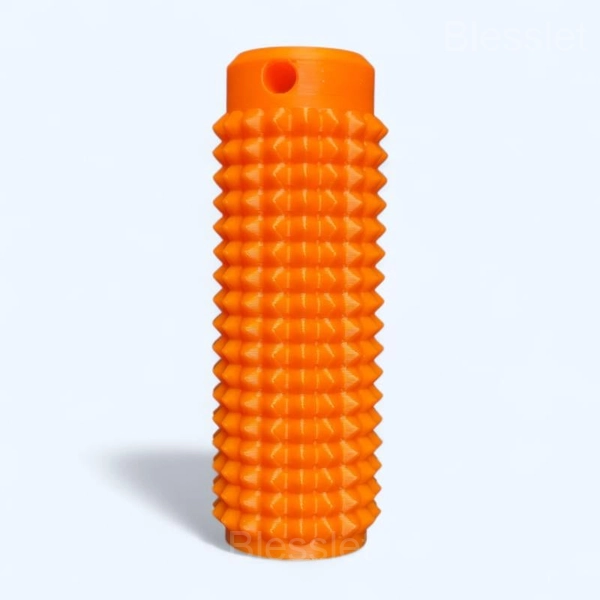 Portable Spiky Fidget Keychain – Colorful Sensory Stress Relief Tool - Orange