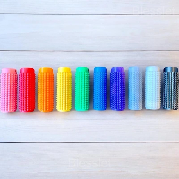 Portable Spiky Fidget Keychain – Colorful Sensory Stress Relief Tool