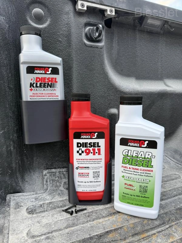 Magnetic Diesel Additive Holders - UV & Chemical Resistant - Power Service, Screw