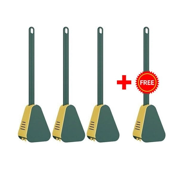 Golf Brush Head Toilet Brush with Wall-Mounted Long Handle - Green, Brush & Box