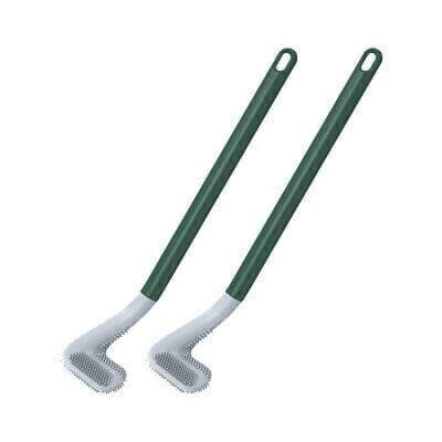 Golf Brush Head Toilet Brush with Wall-Mounted Long Handle - Green, Only A Brush