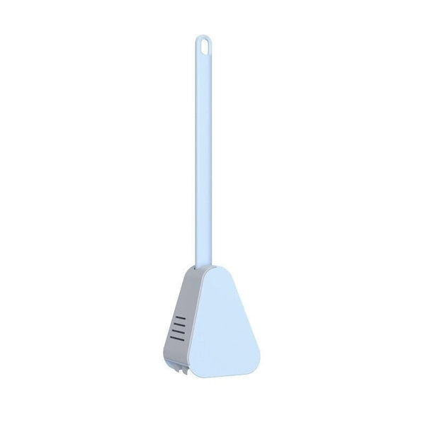 Golf Brush Head Toilet Brush with Wall-Mounted Long Handle - Blue, Brush & Box