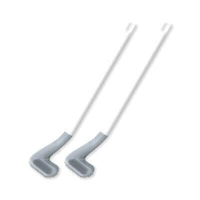 Golf Brush Head Toilet Brush with Wall-Mounted Long Handle - White, Only A Brush
