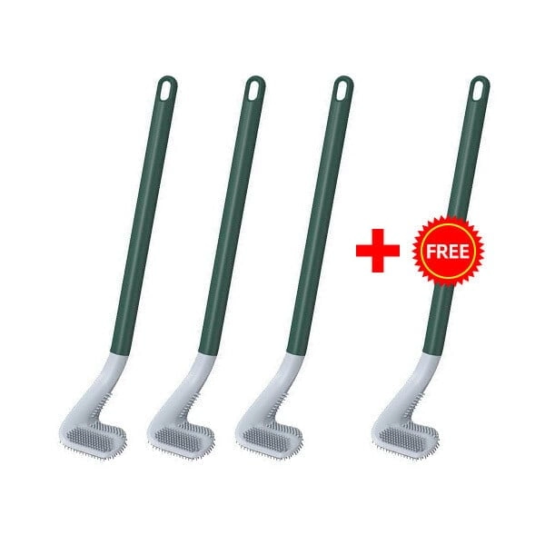 Golf Brush Head Toilet Brush with Wall-Mounted Long Handle - Green, Only A Brush