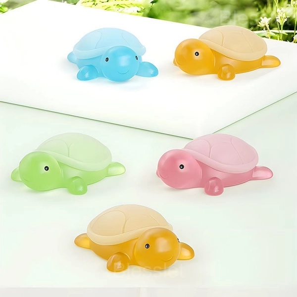 Handmade Turtle-Shaped Essential Oil Soap for Kids & Home - green, 1 pcs