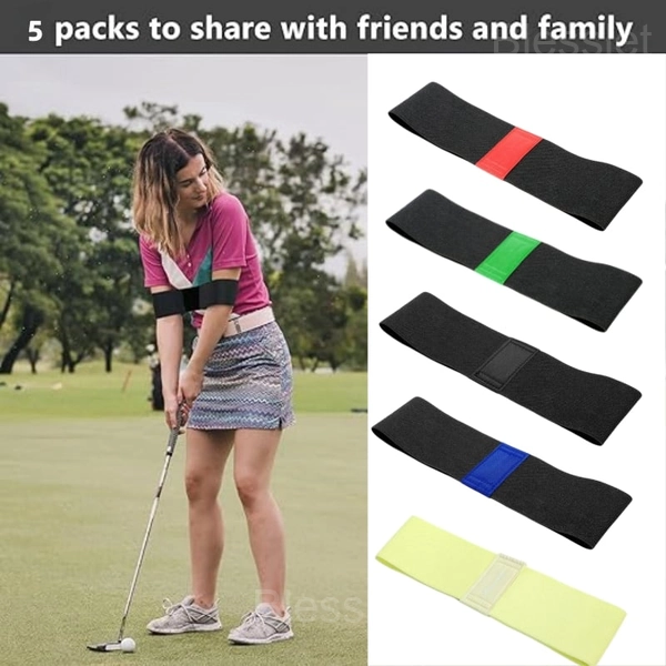 Golf Wrist Correction Trainer & Adjustable Arm Band Set - Green, 🔥Golf Swing Alignment Brace