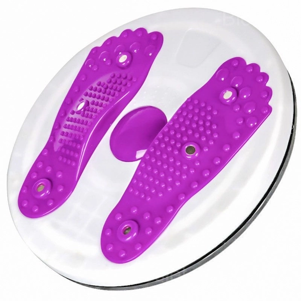 Twist Waist Turntable for Weight Loss & Foot Massage - Purple, Without pull rope