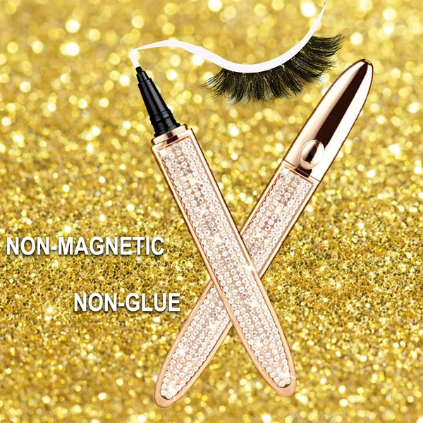 Self-Adhesive Eyeliner & Eyelash Glue Pen - Fast Drying & Strong Hold