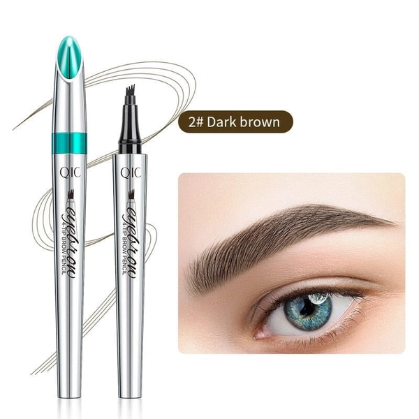 3D Waterproof Microblading Eyebrow Pen with 4-Pronged Tip