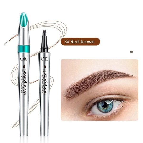 3D Waterproof Microblading Eyebrow Pen with 4-Pronged Tip