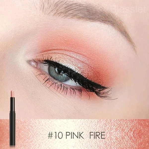 Long-Lasting Glitter Eye Shadow Pen with Intense Pigment - #10 Pink Fire (Rose Gold)