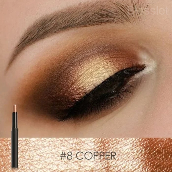 Long-Lasting Glitter Eye Shadow Pen with Intense Pigment - #8 Copper