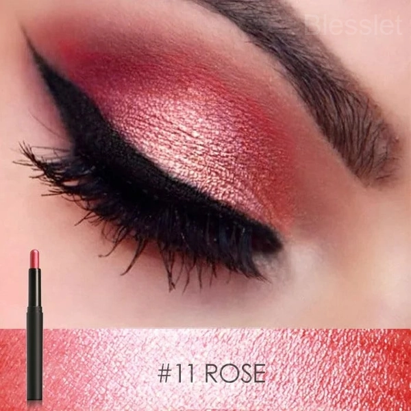 Long-Lasting Glitter Eye Shadow Pen with Intense Pigment - #11 Rose