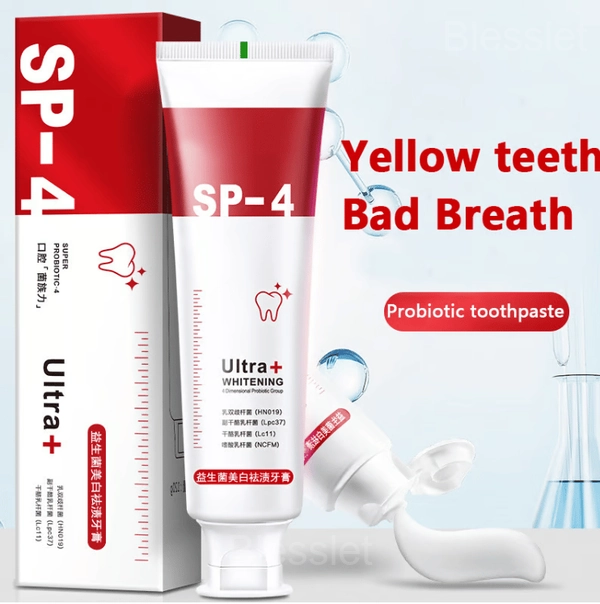 Probiotic Whitening Toothpaste for Effective Stain Removal & Fresh Breath