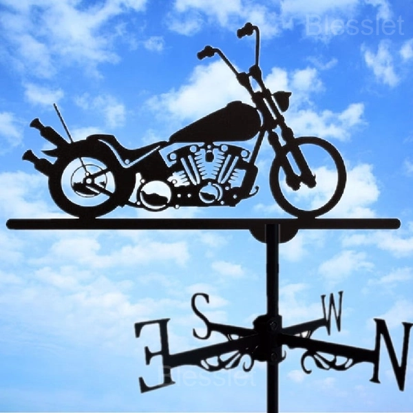 Durable Handmade Iron Weathervane – Stylish Outdoor Wind Indicator - HARLEY