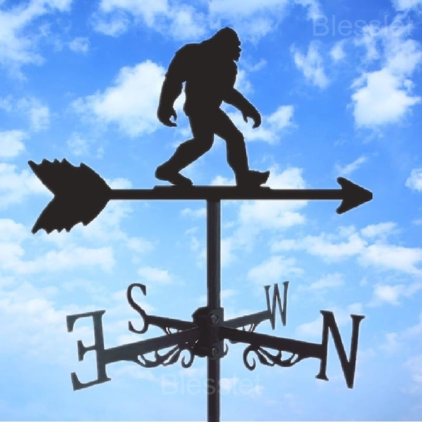 Durable Handmade Iron Weathervane – Stylish Outdoor Wind Indicator - BIGFOOT