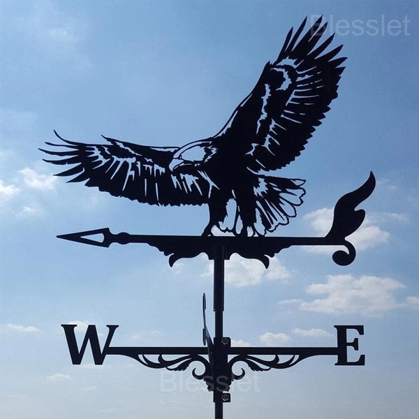 Durable Handmade Iron Weathervane – Stylish Outdoor Wind Indicator - 🔥EAGLE