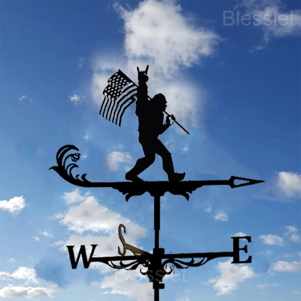 Durable Handmade Iron Weathervane – Stylish Outdoor Wind Indicator