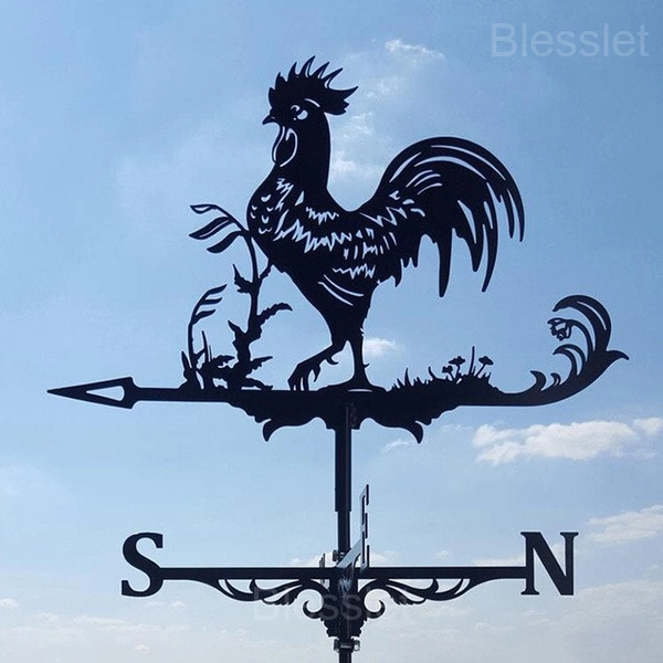 Durable Handmade Iron Weathervane – Stylish Outdoor Wind Indicator - 🔥ROOSTER