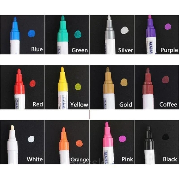 Waterproof Tire Paint Pen for Car and Motorcycle Custom Designs - ORANGE