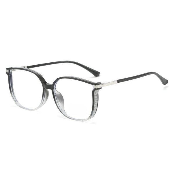 Women’s Anti-Blue Light Reading Glasses with Comfortable Nose Pads - Gradual Transparency, '+4.00 / OVER 70 YEAR OF AGE