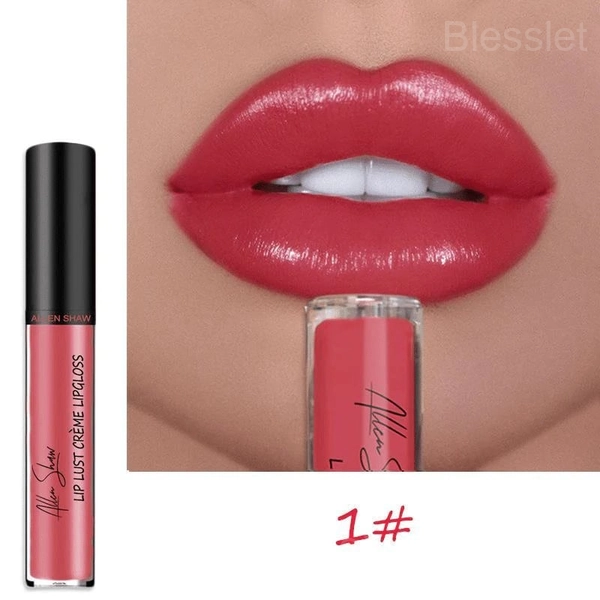 12-Color Creamy Metallic Lip Gloss – Lightweight & Moisturizing Shine - 1#