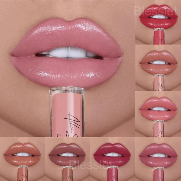 12-Color Creamy Metallic Lip Gloss – Lightweight & Moisturizing Shine