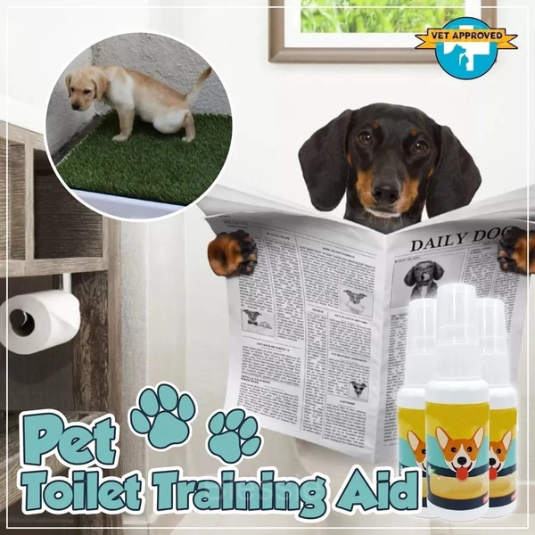 Pet Toilet Training Spray – Fast Potty Training Aid for Cats & Dogs - 1 BOTTLE