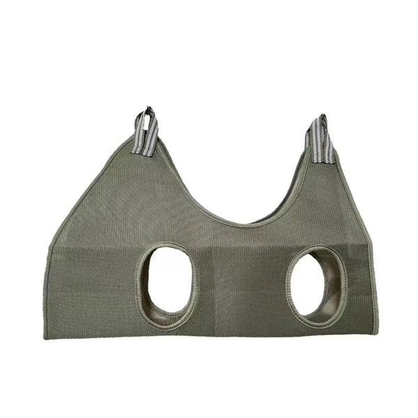 Adjustable Pet Grooming Hammock for Comfortable & Safe Care - Armygreen, Medium