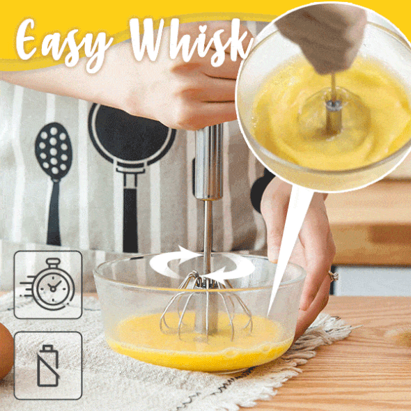 Stainless Steel Semi-Automatic Easy Whisk - Buy 2 Get 2 Free