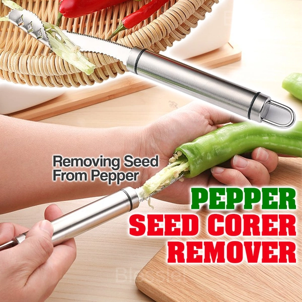 Stainless Steel Jalapeno Pepper Seed Remover & Corer Tool - 👍BUY 3 (GET 2 FREE NOW)