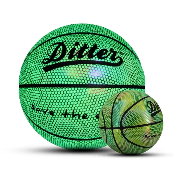 Holographic Reflective Glowing Rugby & Basketball Set