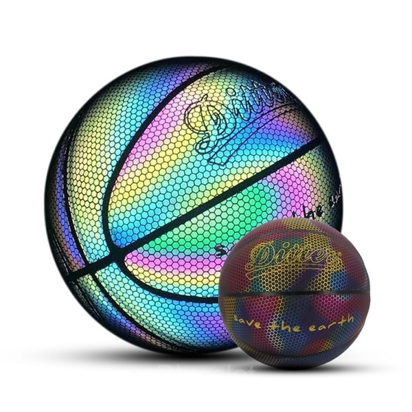 Holographic Reflective Glowing Rugby & Basketball Set