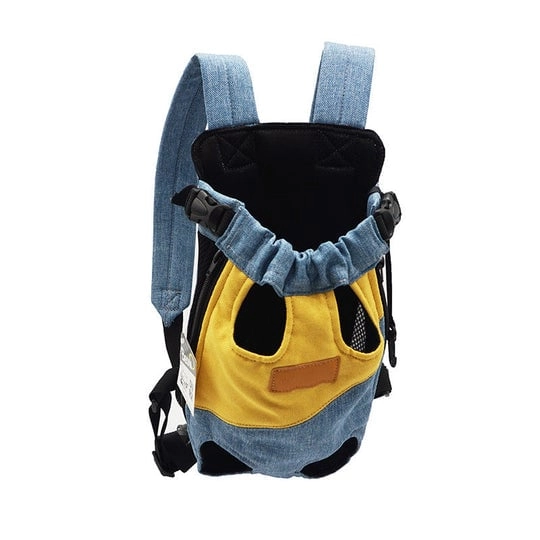 Comfortable Pet Travel Leg-Out Backpack for Cats & Dogs - LIGHT BLUE, M（2.5-4KG）