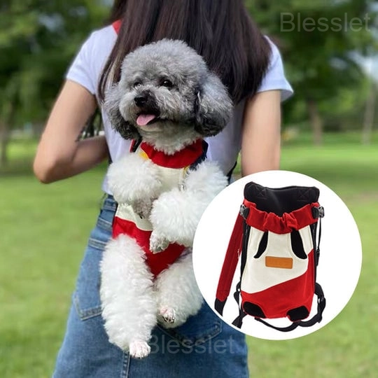 Comfortable Pet Travel Leg-Out Backpack for Cats & Dogs - RED, 3XL（9-10KG）